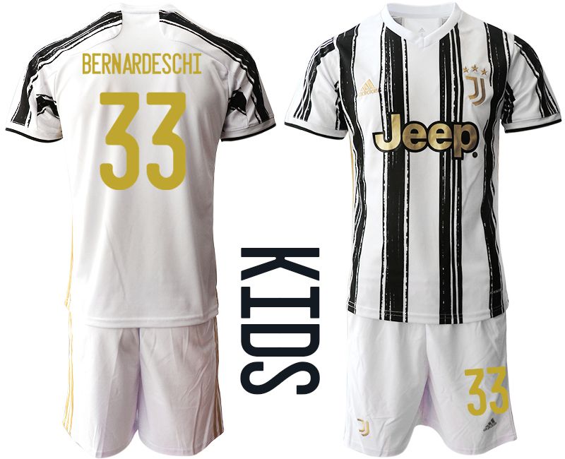 Youth 2020-2021 club Juventus home #33 white Soccer Jerseys->juventus jersey->Soccer Club Jersey